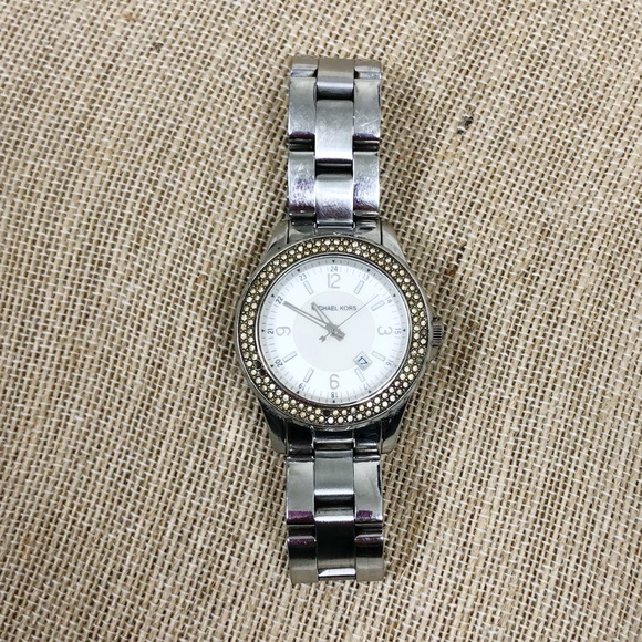 Michael Kors Accessories - Michael Kors Silver Rhinestone Women’s Watch Glitz